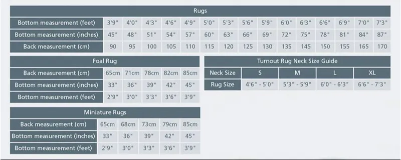 Tempst Rug Size Chart 